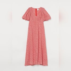 H&M Floral Puff Sleeve Dress
